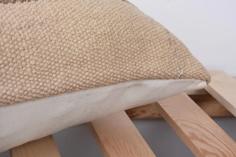 Handmade Kilim Cushion, 12x24 Beige Cushion, Kilim Cushion Sham, Authentic Cushion, Antique Pillows, Pillow Sham, One Of A Kind Pillow Sham - 7