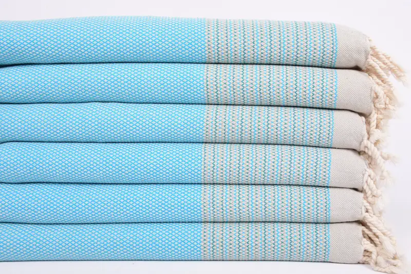 Türk Çay havlu, Bachelorette lehine, yaz hediyesi, kişiselleştirilmiş mutfak havlu, organik havlu, monogram mutfak havlusu, 36x20 pamuklu çizgili havlu - 3