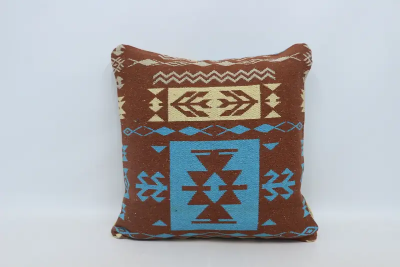 Accent Pillow Sham, Meditation Pillow Cover, Antique Pillows, 28x28 Red Cushion Cover, Vintage Pillow, Interior Designer Pillow, Pillow Cover - 1