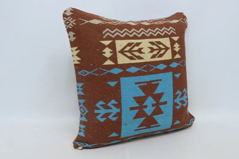 Accent Pillow Sham, Meditation Pillow Cover, Antique Pillows, 28x28 Red Cushion Cover, Vintage Pillow, Interior Designer Pillow, Pillow Cover - 3