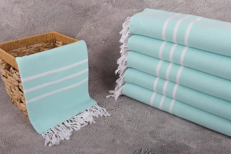 Organic cotton Turkish peshtemal towel, 70x40 Cotton Striped Towel, Handmade Gift, Turkish Towel Beach, Custom Wedding Gifts, Turkish bath towel - 3