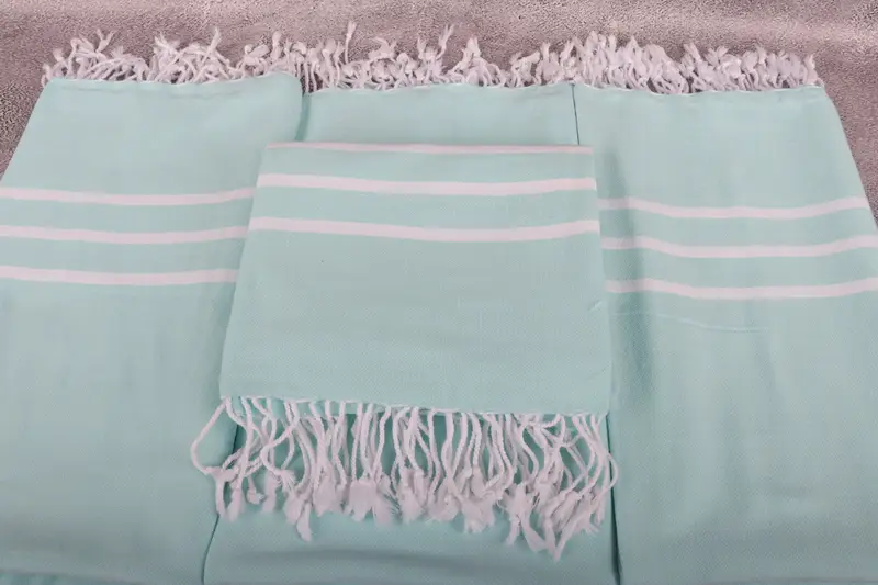 Organic cotton Turkish peshtemal towel, 70x40 Cotton Striped Towel, Handmade Gift, Turkish Towel Beach, Custom Wedding Gifts, Turkish bath towel - 4