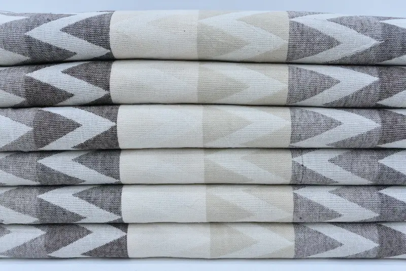 Turkish hand towel, Thin towel, 70x40 Cotton Zigzag Design Towel, Personalized Towel, Mother Of The Groom Gift, Miami Bachelorette Party Favors - 3