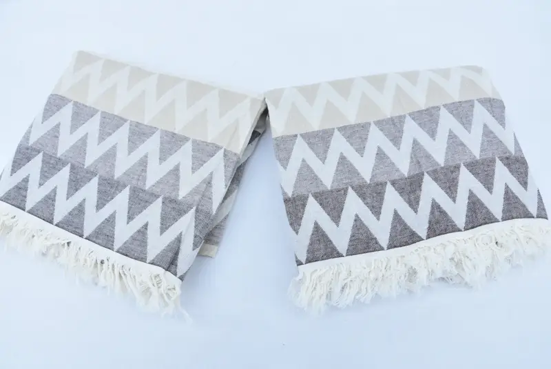 Turkish hand towel, Thin towel, 70x40 Cotton Zigzag Design Towel, Personalized Towel, Mother Of The Groom Gift, Miami Bachelorette Party Favors - 5