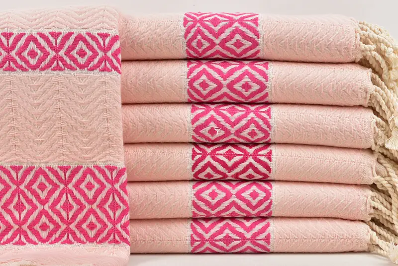 70x40 Cotton Chevron Towel, Fouta towel, Custom Gift, Girls Weekend Getaways Gifts, Quick-Dry Beach Towel, Scarf Towel, Anniversary Gift For Her - 1