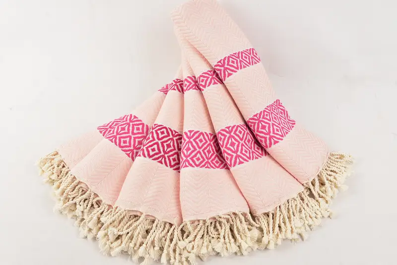 70x40 Cotton Chevron Towel, Fouta towel, Custom Gift, Girls Weekend Getaways Gifts, Quick-Dry Beach Towel, Scarf Towel, Anniversary Gift For Her - 4