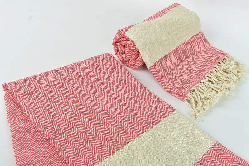 Housewarming Gift, Wedding Shower Gift, Bridesmaid Gifts, Gym Towel, 70x40 Cotton Herringbone Towel, Sand-Resistant Peshtemal, Monogram Beach Towel - 7