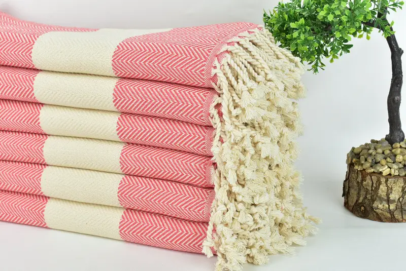 Housewarming Gift, Wedding Shower Gift, Bridesmaid Gifts, Gym Towel, 70x40 Cotton Herringbone Towel, Sand-Resistant Peshtemal, Monogram Beach Towel - 3