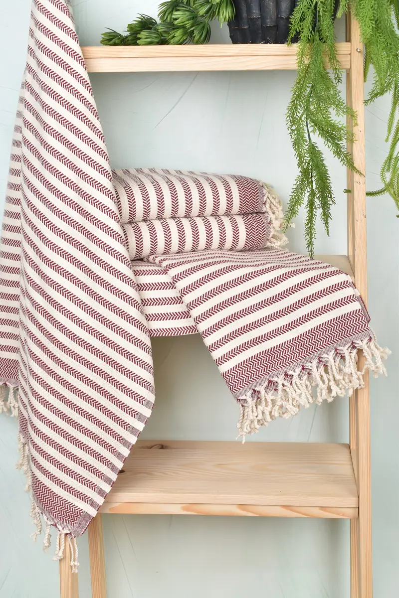 Gym Towel, Gift For Wedding Day, Personalized Wedding Gift, Bachelor Gifts, Bridesmaid Gifts, 70x40 Cotton Chevron Towel, Gift For Bride, Spa Towel - 6