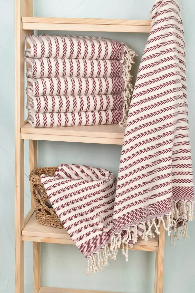 Gym Towel, Gift For Wedding Day, Personalized Wedding Gift, Bachelor Gifts, Bridesmaid Gifts, 70x40 Cotton Chevron Towel, Gift For Bride, Spa Towel - 3