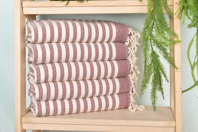 Gym Towel, Gift For Wedding Day, Personalized Wedding Gift, Bachelor Gifts, Bridesmaid Gifts, 70x40 Cotton Chevron Towel, Gift For Bride, Spa Towel - 1