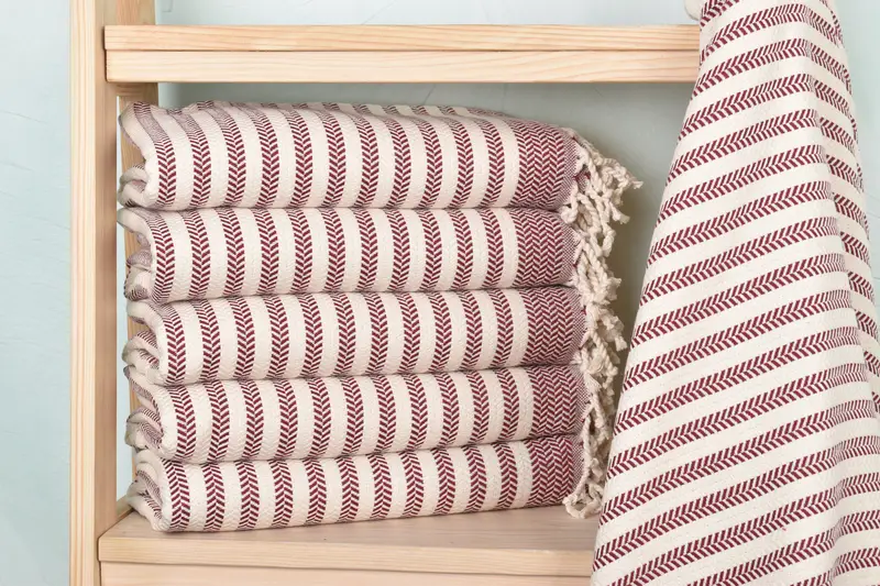 Gym Towel, Gift For Wedding Day, Personalized Wedding Gift, Bachelor Gifts, Bridesmaid Gifts, 70x40 Cotton Chevron Towel, Gift For Bride, Spa Towel - 2
