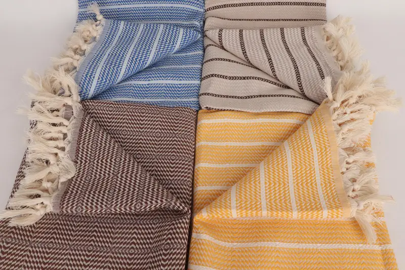 70x40 Cotton Striped Towel, Gym Towel, Gift For Wedding Day, Monogrammed Beach Towel, Best Friend Gift Ideas, Personalized Turkish Towel, Thin towel - 4