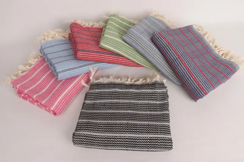 70x40 Cotton Striped Towel, Gym Towel, Gift For Wedding Day, Monogrammed Beach Towel, Best Friend Gift Ideas, Personalized Turkish Towel, Thin towel - 3