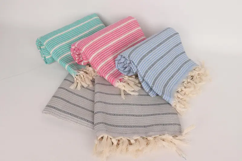 70x40 Cotton Striped Towel, Gym Towel, Gift For Wedding Day, Monogrammed Beach Towel, Best Friend Gift Ideas, Personalized Turkish Towel, Thin towel - 5