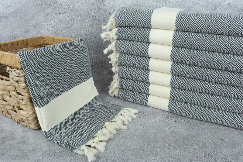 Bathroom Towels, Valentine Day Gift For Her, Wedding Favors, 36x20 Cotton Diamond Towel, Gift For Bride, Turkish Towel Hand Towel, Organic Tea Towel - 3