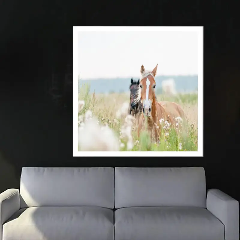 Elegant Coastal Farmhouse Printed Glass by Two Horses