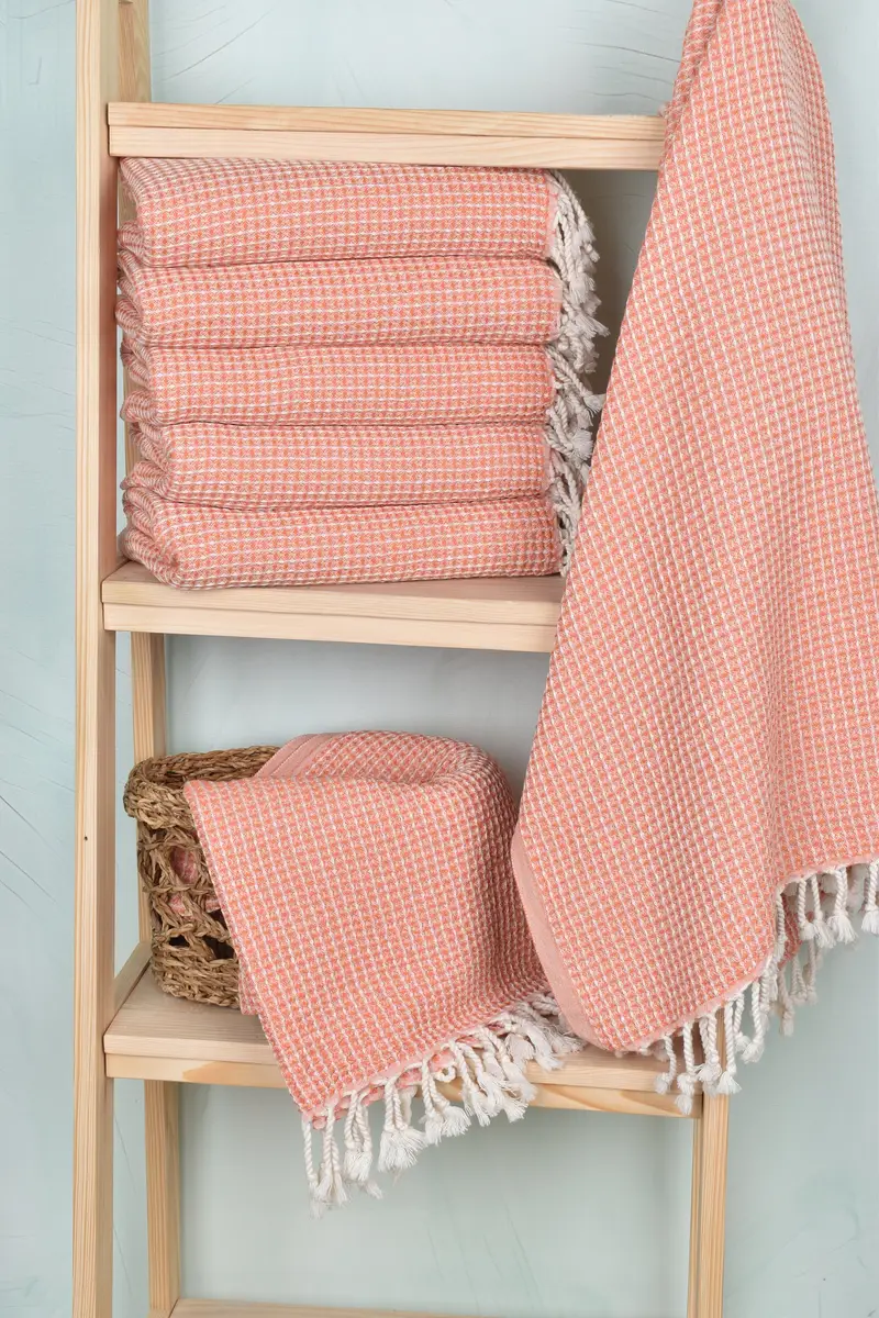 Bridesmaid Gift Towel, Thin towel, Unique Turkish towel with custom embroidery USA, 68x36 Cotton Waffle Towel, Home Decor Gifts, Employee Gifts - 3