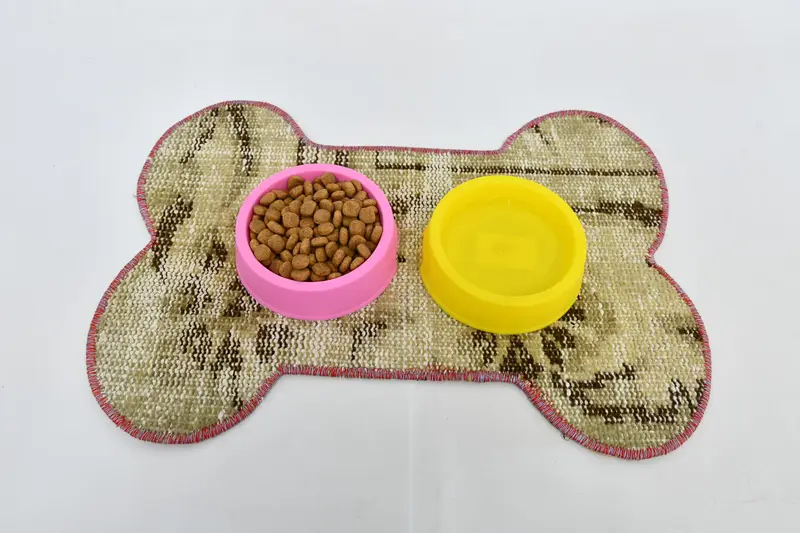 Mantel individual redondo de lana beige y marrón bohemio, mantel individual de patrón tradicional