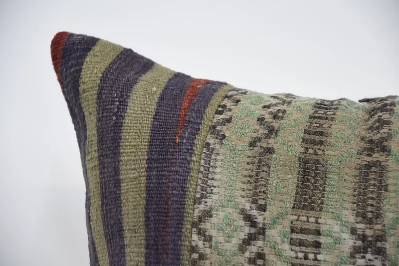 Turkish Bench Cushion, Pillow Sham, Interior Designer Pillow, 32x32 Brown Cushion Case, Vintage Cushion Cover, Home Decor Pillow, Vintage Pillow - 2