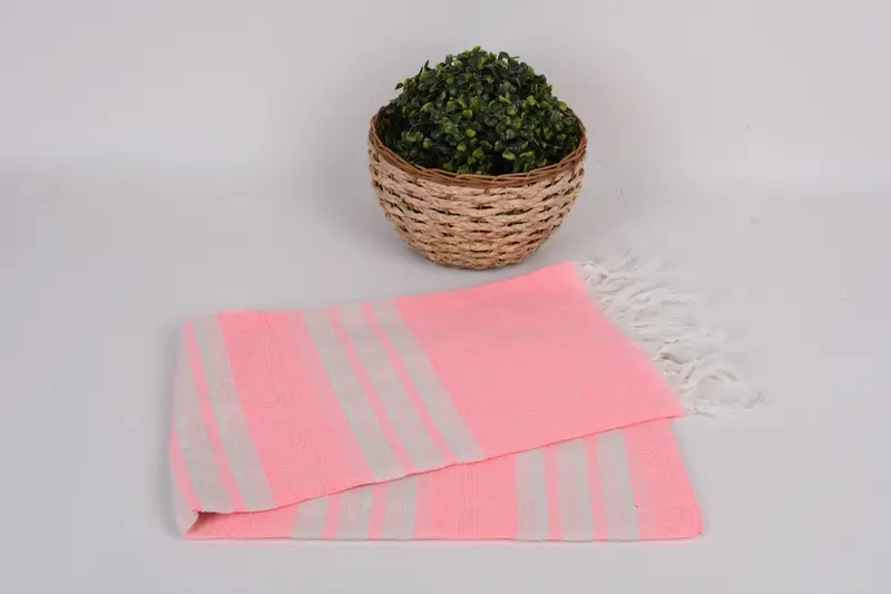 Spa Towel, Beach towel, Lightweight Turkish towel, Bridesmaid Gifts, Employee Gifts, Turkish Beach Towel Monogram, 68x40 Cotton Striped Towel - 4
