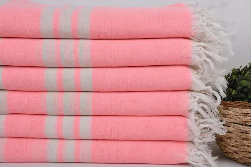 Spa Towel, Beach towel, Lightweight Turkish towel, Bridesmaid Gifts, Employee Gifts, Turkish Beach Towel Monogram, 68x40 Cotton Striped Towel - 2