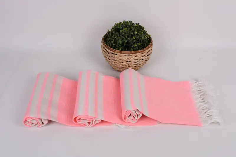 Spa Towel, Beach towel, Lightweight Turkish towel, Bridesmaid Gifts, Employee Gifts, Turkish Beach Towel Monogram, 68x40 Cotton Striped Towel - 8