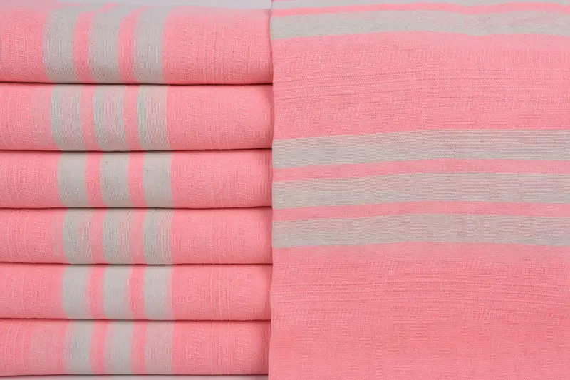 Spa Towel, Beach towel, Lightweight Turkish towel, Bridesmaid Gifts, Employee Gifts, Turkish Beach Towel Monogram, 68x40 Cotton Striped Towel - 1