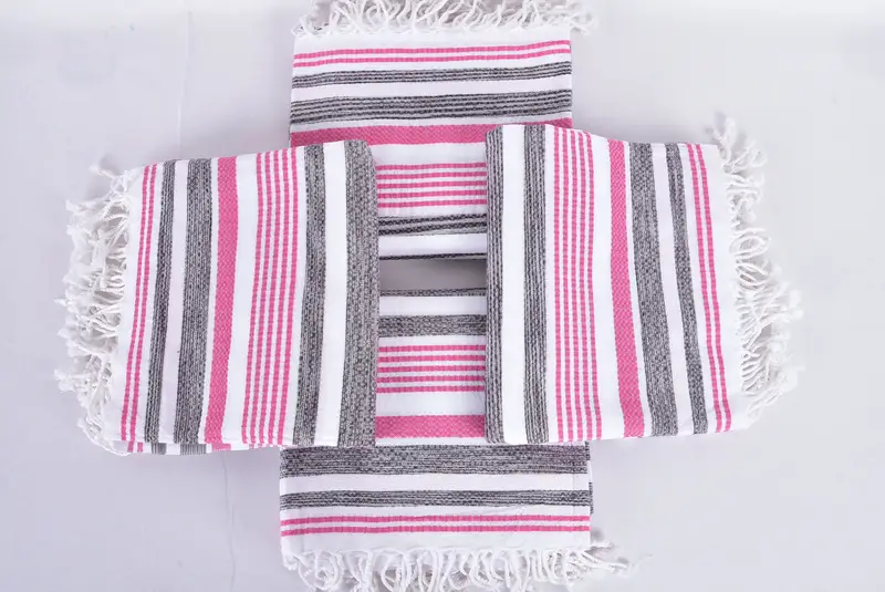 Embroidered Towel, Personalized Gift, Maid Of Honor Gift, Travel Towel, Housewarming Gift, Monogrammed Beach Towel, 70x40 Cotton Striped Towel - 6