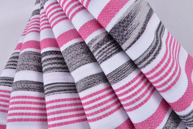 Embroidered Towel, Personalized Gift, Maid Of Honor Gift, Travel Towel, Housewarming Gift, Monogrammed Beach Towel, 70x40 Cotton Striped Towel - 5