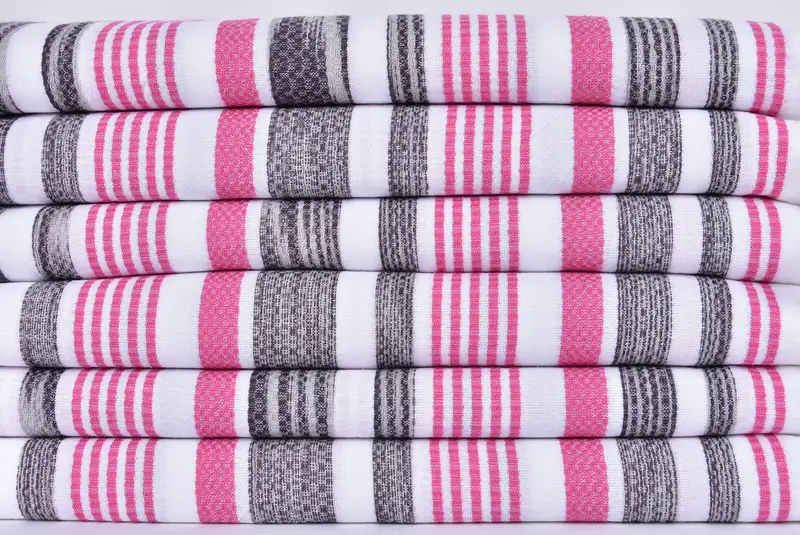 Embroidered Towel, Personalized Gift, Maid Of Honor Gift, Travel Towel, Housewarming Gift, Monogrammed Beach Towel, 70x40 Cotton Striped Towel - 2