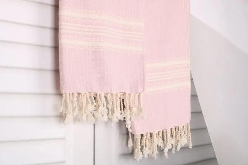 Summer Gift, Turkish bath towel, 68x38 Cotton Striped Towel, Custom Beach Towel, Yoga Towel, Lightweight Turkish towel for beach, Engagement Gift - 8