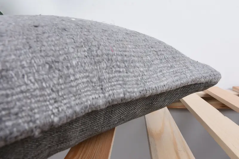 Pattern Throw Cushion Case, Boho Pillow, 14x14 Gray Pillow Sham, Boho Pillow Sham Cover, Pillow Case, Turkish Pillow - 7