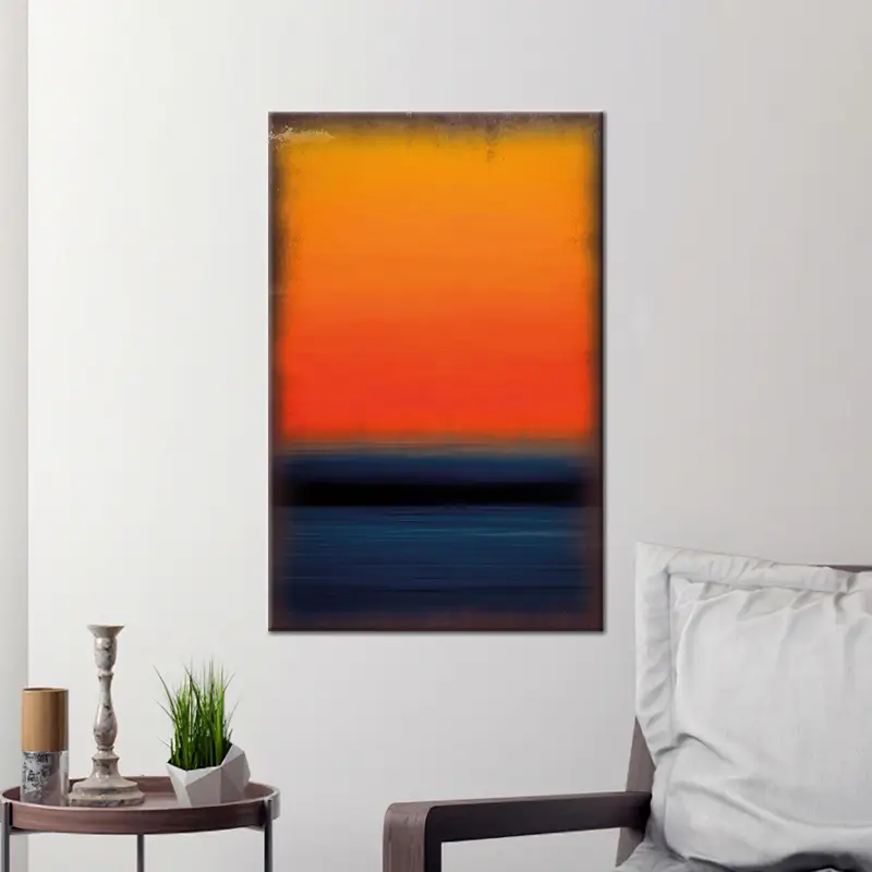 モダンな抽象キャンバス: ロスコ風の高級アートプリント