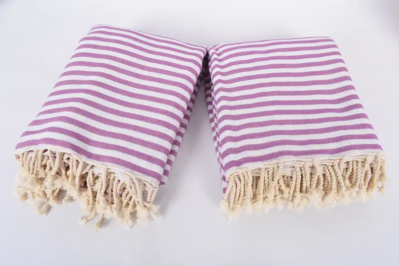 Woven Throw Blanket, 104x76 Cotton Striped Towel, Decorative Blanket, Throw Blanket, Custom Shower Curtain, Wedding Day Gift For Bride - 6