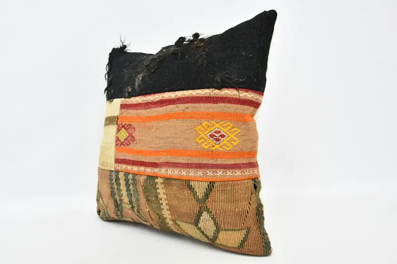 Bohemian Cushion Pillow Cover, 20x20 Brown Pillow Cover, Boho Pillow, Cushion Cover, Interior Designer Pillow, Boho Pillow Sham Cover - 4