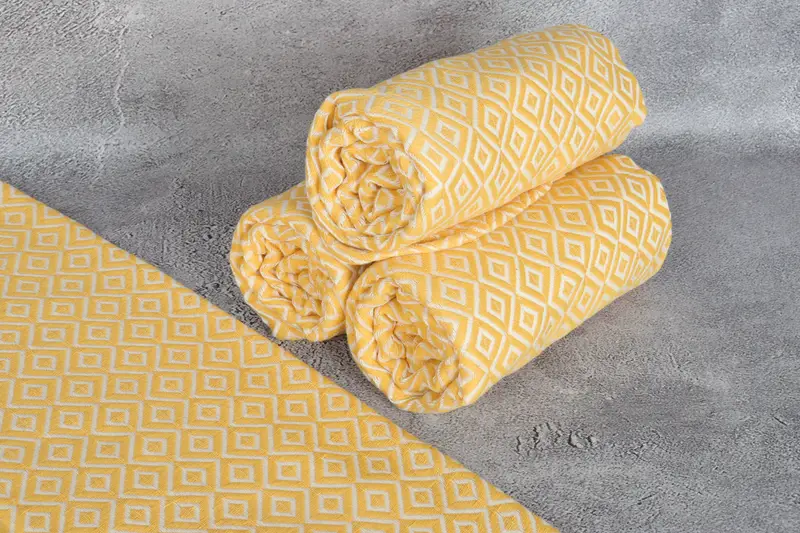 Lightweight Turkish towel, Luxury Turkish beach towel with fringe, Gift For Him, Bridal Shower Favors, 70x40 Cotton Diamond Towel, Christmas Favors - 8