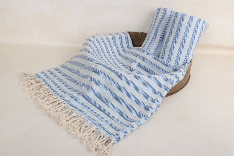 Personalized Gifts, Beach Theme Bachelorette Party Gifts, Home Decor Gifts, Spa Gift, Quick-dry peshtemal, 70x40 Cotton Herringbone Towel - 6