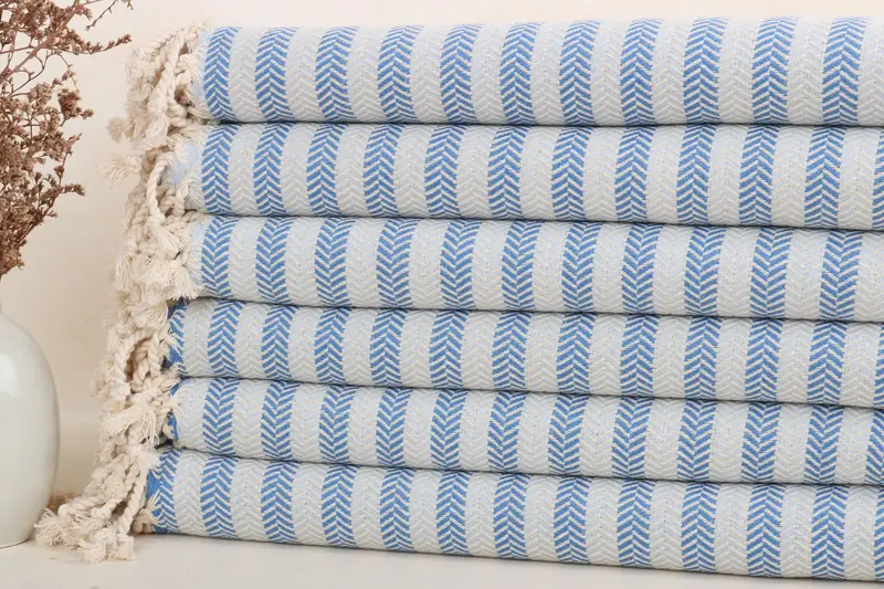 Personalized Gifts, Beach Theme Bachelorette Party Gifts, Home Decor Gifts, Spa Gift, Quick-dry peshtemal, 70x40 Cotton Herringbone Towel - 2