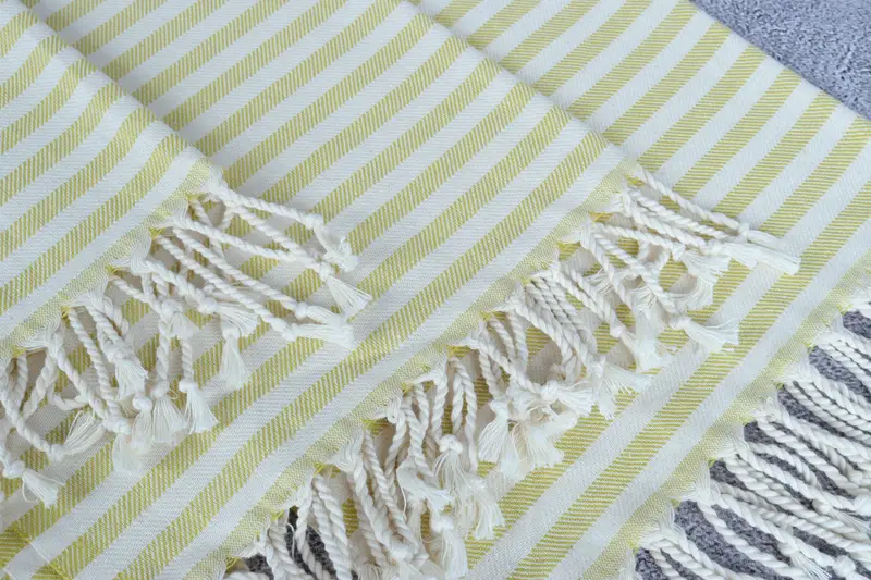 Customized Turkish Towel, Beach Wedding Favor, Custom Hand Towel, Kitchen Towel, 40x24 Cotton Striped Towel, Birthday Gift, Turkish Hand Towel - 5