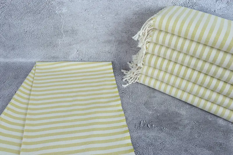 Customized Turkish Towel, Beach Wedding Favor, Custom Hand Towel, Kitchen Towel, 40x24 Cotton Striped Towel, Birthday Gift, Turkish Hand Towel - 2