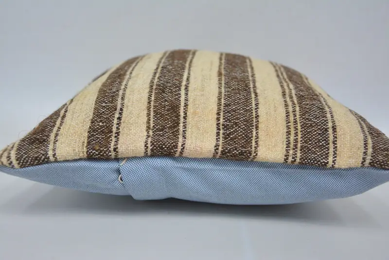 Boho Pillow, Aztec Pillow Sham, Pillow Sham, Kilim Pillow, 12x12 Beige Cushion, Turkish Corner Pillow Case, Sustainable Cushion, Pillow for Couch - 5