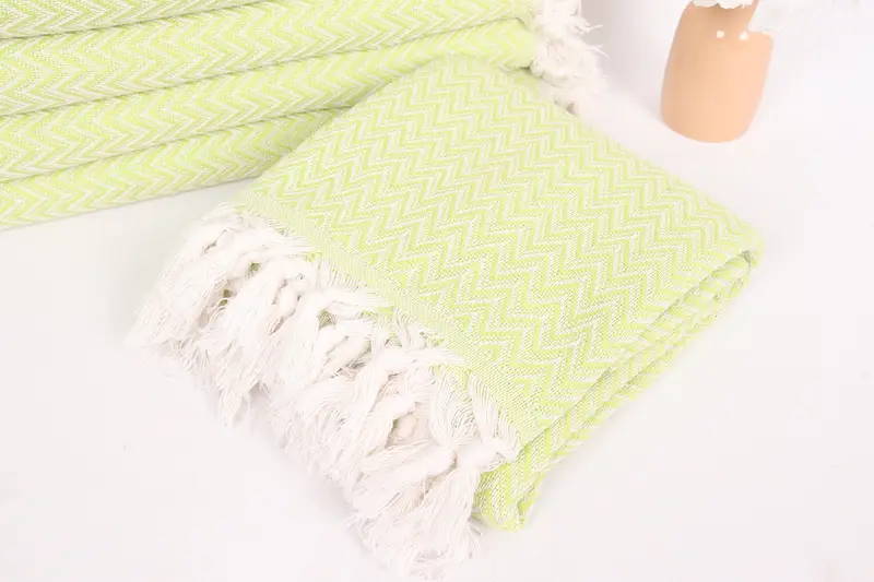 Beach Theme Wedding Gift, Wedding Favors, Personalized Gifts, Wedding Gift Ideas, Custom Blanket, 76x64 Cotton Zig zag Towel, Extra Large Tablecloth - 5