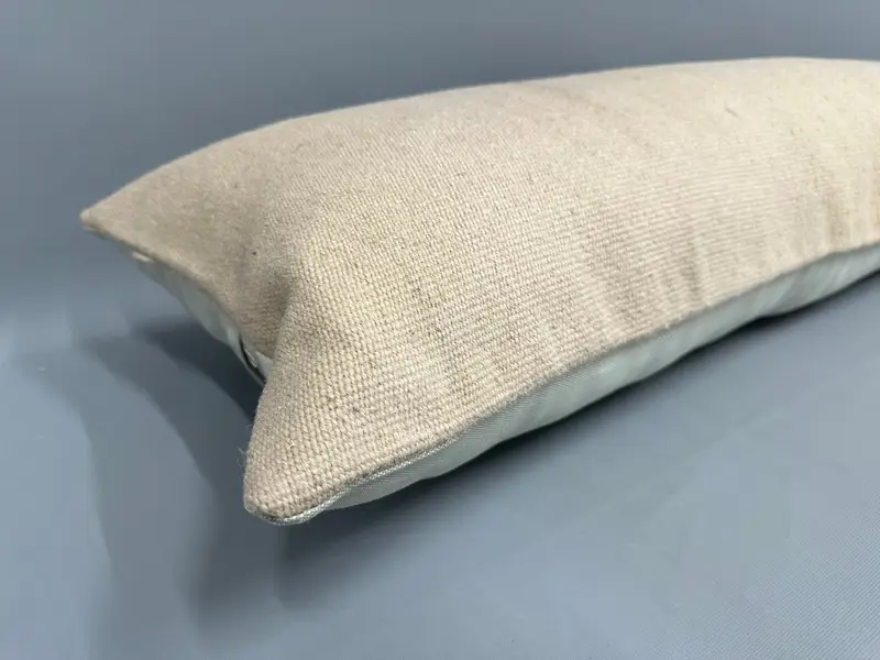 Pillow for Couch, Cushion, 16x48 Beige Pillow Cover, Tapestry Pillow, Sustainable Pillow, Turkish Kilim Pillow, Vintage Pillow - 6