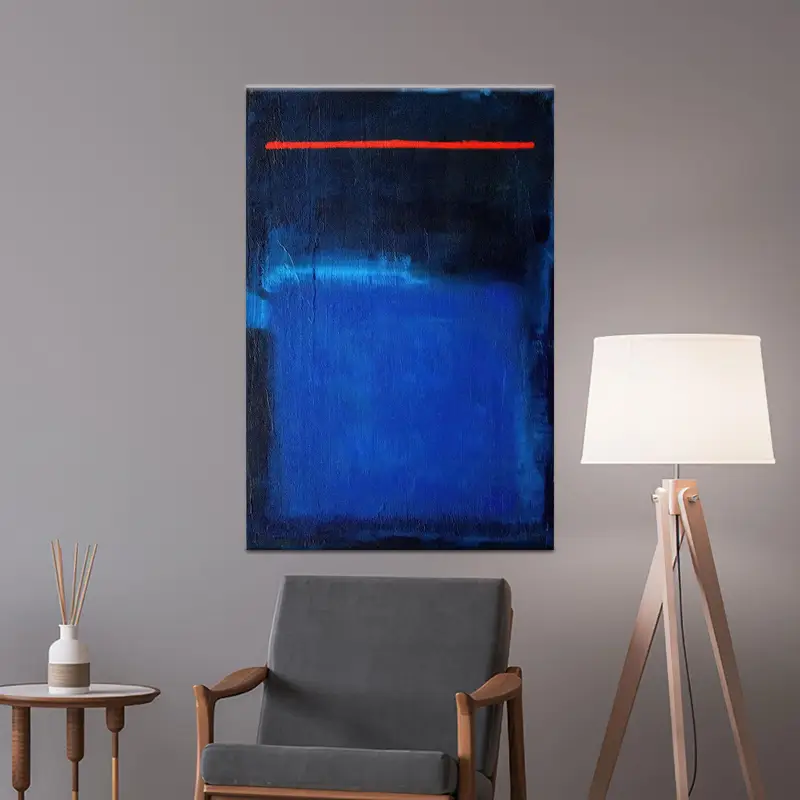 Modern Soyut Kanvas: Rothko'dan Esinlenen Lüks Sanatsal Baskı
