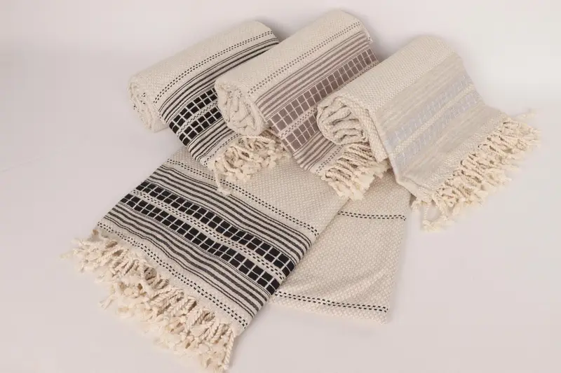 Beach Bachelorette Party Decorations, Beach Towel Gift, Gift Towel, Monogram Turkish Towel, Kids Beach Towel, 68x40 Linen Striped Towel, Soft towel - 5