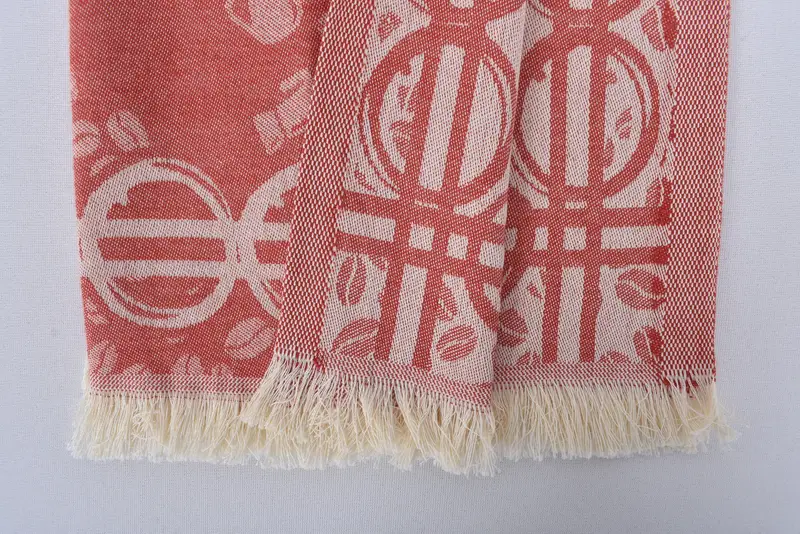 Monogrammed Hand Towel, 28x20 Cotton Coffee Patterned Towel, Personalized Hand Towel, Personalized Kitchen Towel, Handmade Gift, Engagement Gift - 5