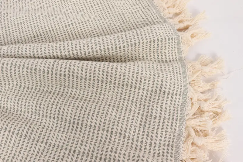 Custom Blanket, Christmas Gift Tags, Boho Throw Blankets, Personalized Blanket, Turkish Towel Beach Blanket, 92x76 Cotton Geometric Towel - 8