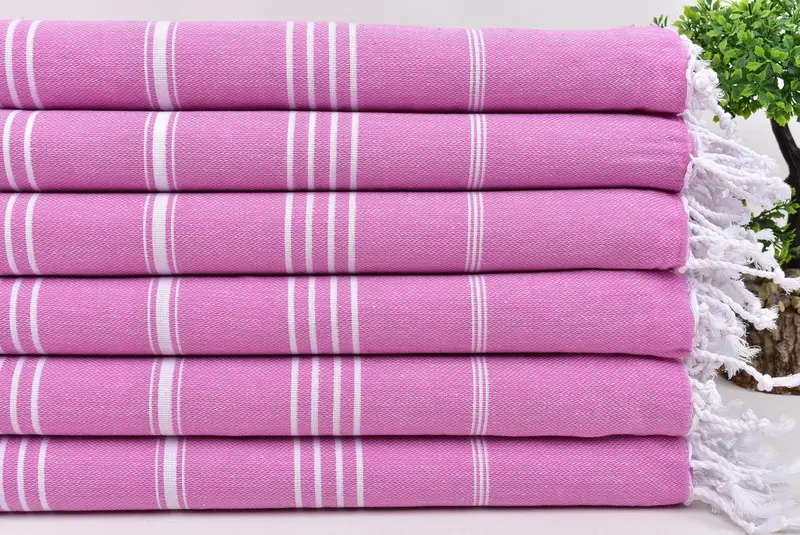 Gym Towel, Wedding Gift, Scarf Towel, Miami Bachelorette Party Favors, 70x40 Cotton Striped Towel, Bridal Shower Gifts, Sand-free towel, Thin towel - 3