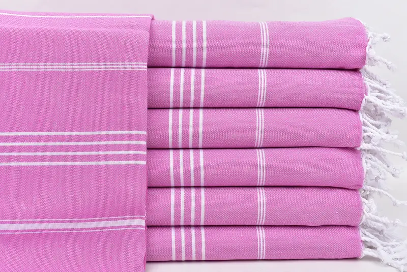 Gym Towel, Wedding Gift, Scarf Towel, Miami Bachelorette Party Favors, 70x40 Cotton Striped Towel, Bridal Shower Gifts, Sand-free towel, Thin towel - 1